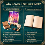 Personalized Quinceanera Guest Book Alternative, Purple Starry Night - Image 4