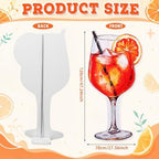 4ft Spritz Cardboard Cutout Stand up Spritz Party Decorations Orange Cocktail Backdrop Life Size Photo Booth Prop for Bachelorette Bridal Shower Wedding Summer Party - Image 3
