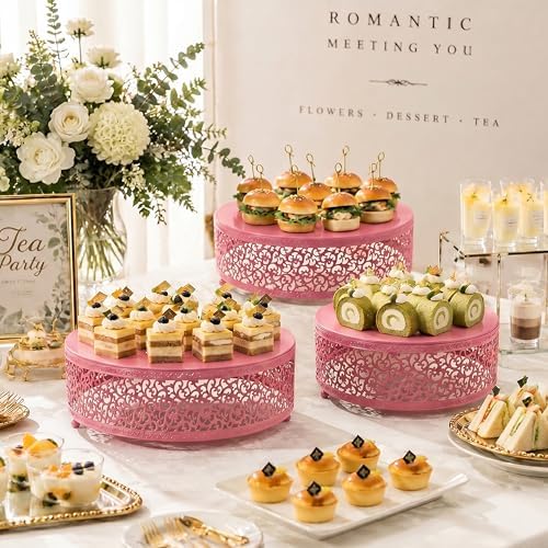 3Pcs Metal Food Risers, Buffet Table Display Stand - Image 6