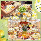 Funnymoom 400 Pcs Lemon Fruit Supplies Party Supplies for 50 Guests - Image 5