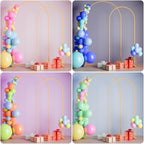 7.2FT+6FT Arch Wedding Arch Backdrop Stand, Heavy Duty Metal Arch Frame for Balloons, Flowers & Fabric, Event Decoration Stand for Ceremony, Party & Photos - Image 5