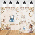 10x8ft Gender Reveal Backdrop He or She What Will Baby Be Photography Background Rustic Eucalyptus Leaves Socks Stars Photo Backdrops Newborn Gender Reveal Surprise Party Decoration Banner Supplies by Unknown