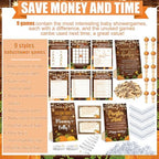 476 Pcs Fall Pumpkin Baby Shower Games, 8 Activities, Pacifier Hunt Games - Image 4