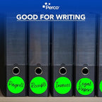 Perco Neon Green Perforated Round Circle Dot Sticker 4-Inch Labels — 3 Rolls, 1,200 Stickers - Open, Available & Promo Signage, High Visibility Display Labels - Made in USA - Image 6
