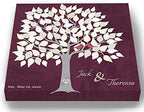 MuralMax Personalized Wedding Signing Tree Canvas Guest Book Wall Art by MuralMax