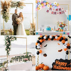 Square Backdrop Stand, Wedding Arch Heavy Duty Adjustable Stand, Over The Table Rod Stand with Clamps, Metal Gold Garden Balloon Frame for Baby Shower Party Decoration - Image 6