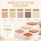 Ripeng 5 Tiered Large Dessert Table Display Set 10, 10.5, 11, 11.5, 12 Inch - Image 5
