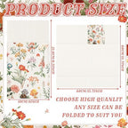 Potchen 100 Pcs Linen Feel Napkins Disposable, Vintage Wildflower - Image 2