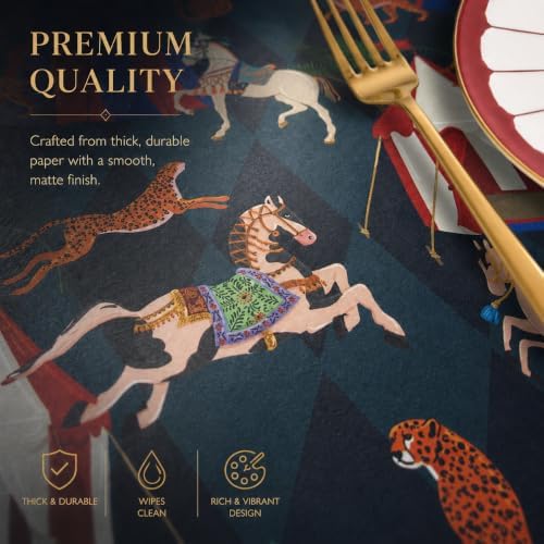Paper Placemats Design – Circus Royale Vintage Carousel – Malabar Home - Image 5