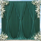 Hunter Green Backdrop Curtain-Wrinkle-Free Polyester Fabric Green Photography Curtains for Wedding Party Photo Background Decorations- 16 X10FT (Hunter Green) - Image 7