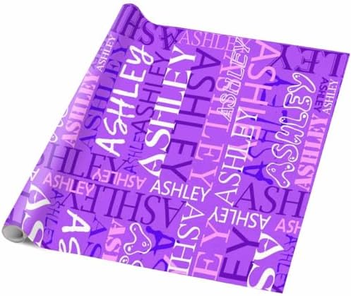 AOFUN Custom Name Text Custom Name Gift Funny Gifts For Friends Custom Name Gift Wrapping Paper Multi Color Birthday Wrapping Paper For Men 5 Rolls 58"" x 23"", Style 20 - Image 5