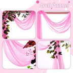 Pack of 1 Wedding Arch Drape Panel Fabric 30" x 40ft - Bubblegum Pink - Image 5