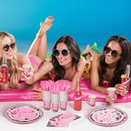 Yungyan 252 Pcs New Bride Bachelorette Party Tableware Set Included Plates Napkins Cups Forks Knives Cutlery for Party Decorations Supplies 36 Guests - Image 5