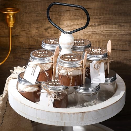 Hoolerry 50 Set Hot Chocolate Jars with Lids 3.4 oz Small Jars Party Favors - Image 5