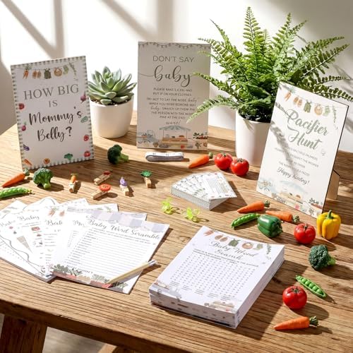 476 Pcs Locally Grown Baby Shower Games, 9 Style Baby Shower Activities - Image 2