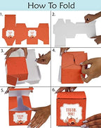 Paper Box - Mini Favor Box For Baby Shower 4x4x4 Inches Paper Gift Boxes, Candy Paper Box For Party Favors, Baby Shower Little Pumpkin,Boy Theme- Pack Of 20 - Image 6
