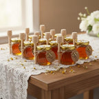 DnaDkiy Mini Glass Honey Jars with Dippers, 1.5oz Honey Pot, 60 Pack - Image 4