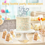 50Pcs Popping Bottle Openers Keychain Baby Shower Party Favors for Guests Bottle Opener Return Gift Souvenirs with Organza Bags Cards for Gender Reveal Theme Decoration Supplies（Love Bottle Style） - Image 5