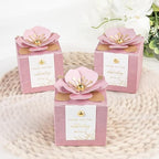 FEIYI 20 PCS Favor Boxes, Dusty Rose, 2.55x2.55x2.55 - Image 4