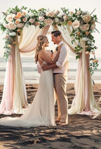 Gold Square Wedding Arch Backdrop Stand Metal Balloon Garden Frame - Image 6
