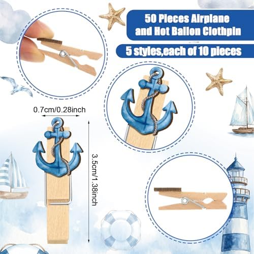Patelai 321 Pcs Baby Shower Games Supplies, Ahoy - Image 4
