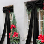 Wavwavw Christmas Giant Velvet Bow Decor Black Big Bow, 75 x 18 Inches - Image 5