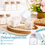 Reallnaive 24 Sets Bear Baby Shower Candle Favors for Guests Including 1.5 oz Unscented Jar Candles with Thank Tags and Return Gift Bags for Boy Girl Baby Shower Neutral Gender Reveal Party (Blue) - Image 5