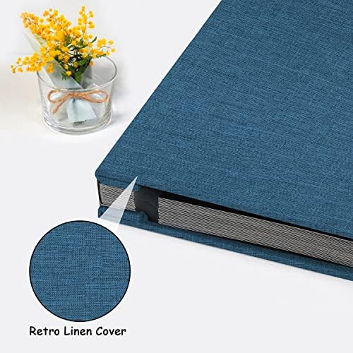 Zesthouse Photo Album Self Adhesive Pages, 60 Pages Magnetic Scrapbook Albums with Sticky Page, Photos Album Holds 8x10 & 5X7 & 4x6 & 6x8 & 3x5, Large Picture Book Ideal Gift for Family Wedding Baby - Image 4
