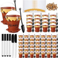 Jingmore 60 Sets Bee Honey Jar Pots Party Favors Bulk, Brown by CelebrateEveryMoment
