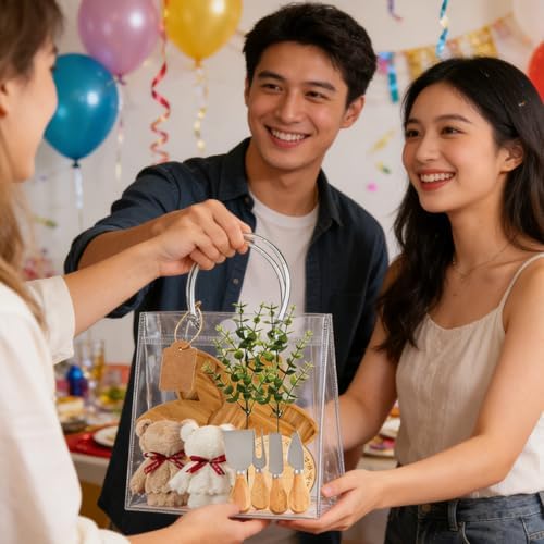 73Pcs Baby Shower Prizes for Game Winners Lotus Cheese Board Fork Butter Spreaders straight knife spatula Coasters Towel Artificial Eucalyptus Stems Cards and Gift Bags for Guests Bridal Birthday,6Set - Image 7