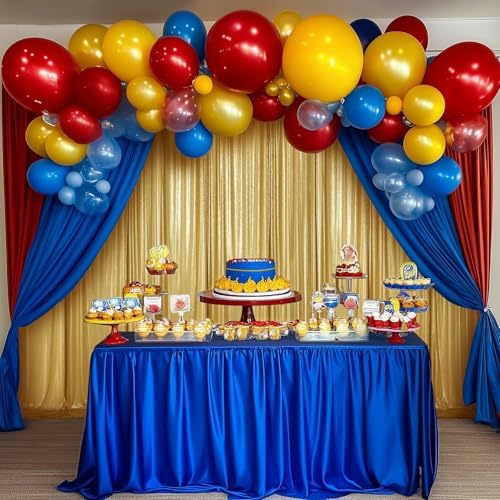 50x10ft Shimmer Gold Sequin Backdrop Curtain for Parties, Thick Wrinkle Free Glitter Backdrop Drapes Photo Back Drop Curtains for Birthday Wedding Party Photography Background-10 Panels 5x10ft - Image 6
