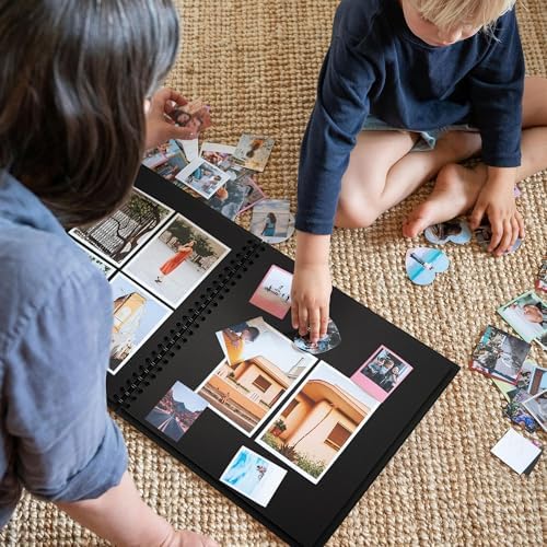 Yopih 12x12in Scrapbook Album, Acid-Free Kraft Paper 50 Sheets 100 Pages - Image 6