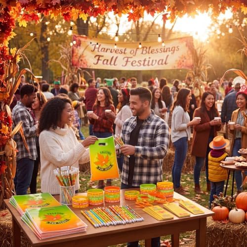 Resurhang 200 Pcs Fall Church Gifts Bulk, Falling for Jesus Favors - Image 5