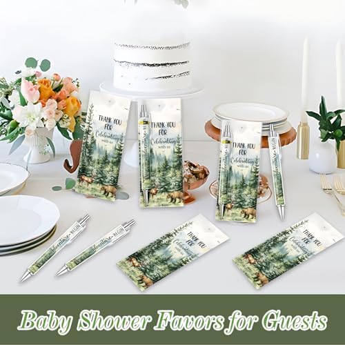 30 Set Baby Bridal Shower Ballpoint Pens Bulk for Guests Retractable Black Ink Pens Thank You Cards Gender Reveal Prizes Souvenirs Guest Game Prizes Party Favors Gift for Guests (Adventure) - Image 4