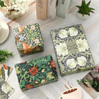 JarThenaAMCS 12 Sheets Retro Floral Wrapping Paper -Not Roll- Vintage Flower Bird Lemon Gift Wrap Paper Folded Flat Art Sheet for DIY Crafts Wedding Baby Shower Birthday, 19.7 x 27.6 Inch (Pack of 3) - Image 4
