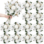 12 Bundles Peonies Artificial Flowers & Pack of 8 Baby Shower Centerpieces for Tables - Image 2