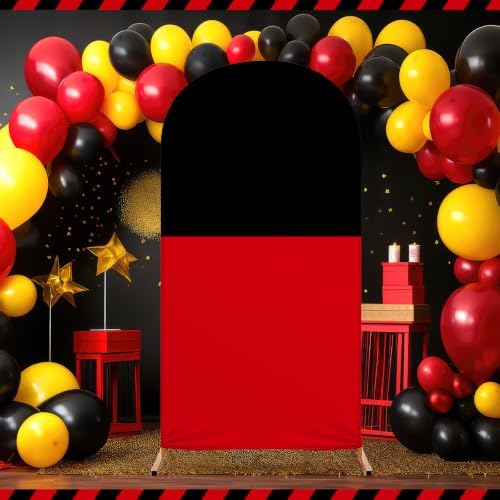 7.2 x 4 Ft Cartoon Mouse Backdrop Covers Birthday Red Black Arch Cover - Image 6