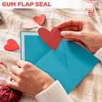 Darling Souvenir A6 Turquoise Invitation Envelopes (4 3/4 x 6 1/2) Euro V-Flap 80 LBS Self-Adhesive Perfect for Weddings, Birthday, Baby Shower,Greeting Cards -Packs & Colours Available - Image 2