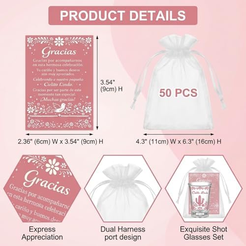 50 Sets Cielito Lindo Baby Shower Favors for Guests - Image 3