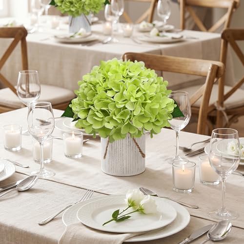 Light Green Flower Table Centerpieces - Set of 6 - Image 3