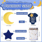 50 Set Baby Shower Soap Favors Moon and Star Bath Soaps, Yellow - Image 2