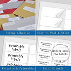 [500 Sheets 15000 Labels] BESTIKER Address Labels 1” x 2-5/8” Shipping Mailing Labels 30 per Page Printable FBA Barcode Label, Laser & Inkjet Printer Labels 30up White - Image 4