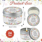 24Pcs Wildflower Baby Shower Party Candles for Gender Reveal - Image 2