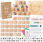 VISCOO 138 PCS Baby Shower Blocks Game Set for Guest,Game Sign Decorations by VISCOO