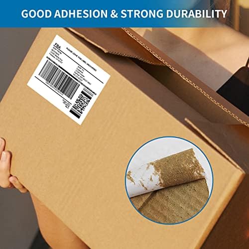 [2000 Sheets 12000 Labels] Shipping Labels 3 1/3"x4" Printable White 6 up Labels for Laser/Inkjet Printers, Mailing FBA Address Label Sticker Paper - Permanent Adhesive Label Blank - Image 5