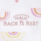 HALO 100% Cotton Sleepsack Swaddle, 3-Way Adjustable Wearable Blanket, TOG 1.5, Sunshine Rainbows, Newborn, 0-3 Months - Image 2