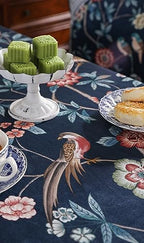patdrea Designer Elegant Chinoiserie Tablecloth,Rectangular,118"x67" - Image 4