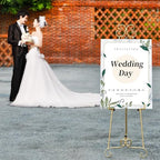Metal Large Free Standing Adjustable Display Stand Scroll Easel with Chain Support, Gold Easel Stand for Sign, Heavy Duty Easel for Mirror, Wedding, Picture Frame (No Installation Required) - Image 7