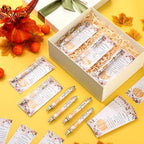 60 Sets Pumpkin Baby Shower Favors, Pen with Thank You Card, Orange - Image 5