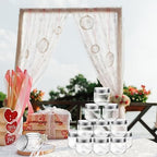 Tanlade 60 Pcs 3 oz Clear Plastic Mini Mason Jars with Lids, Silver - Image 6